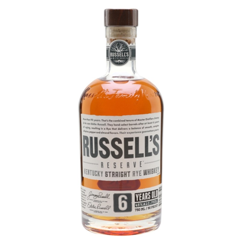Russell's Reserve Rye Whiskey 6 Year - 750ML