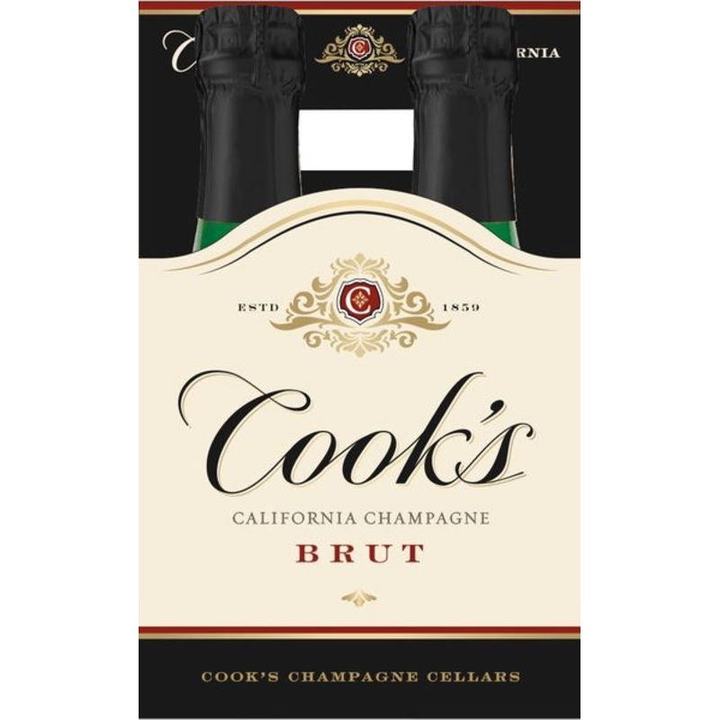 Cooks Brut 187ml 4pk