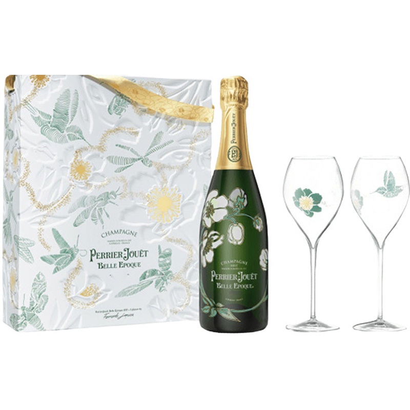 Perrier Jouet Belle Epoque Brut Gift Set 2016 2 Flutes 750ml