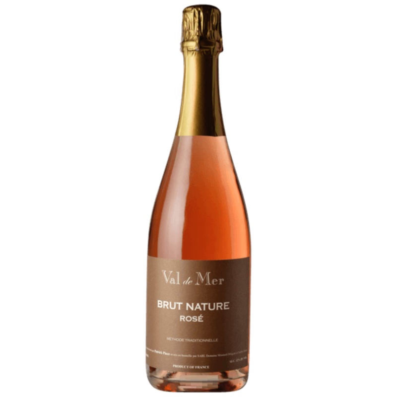 Patrick Piuze Val de Mer Cremant de Bourgogne Brut Nature Rose, France NV Case (6x750ml)