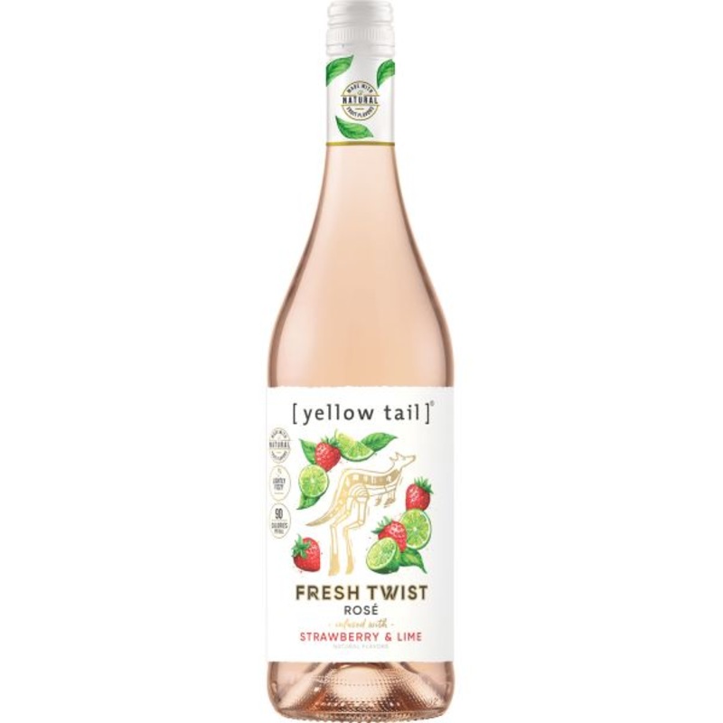 Yellow Tail Fresh Twist Rose Infused With Strawberry & Lime 750 ML