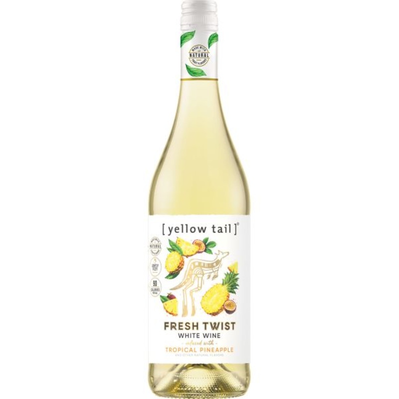 Yellow Tail Fresh Twist White Wine Infused With Tropical Pineapple 750 ML