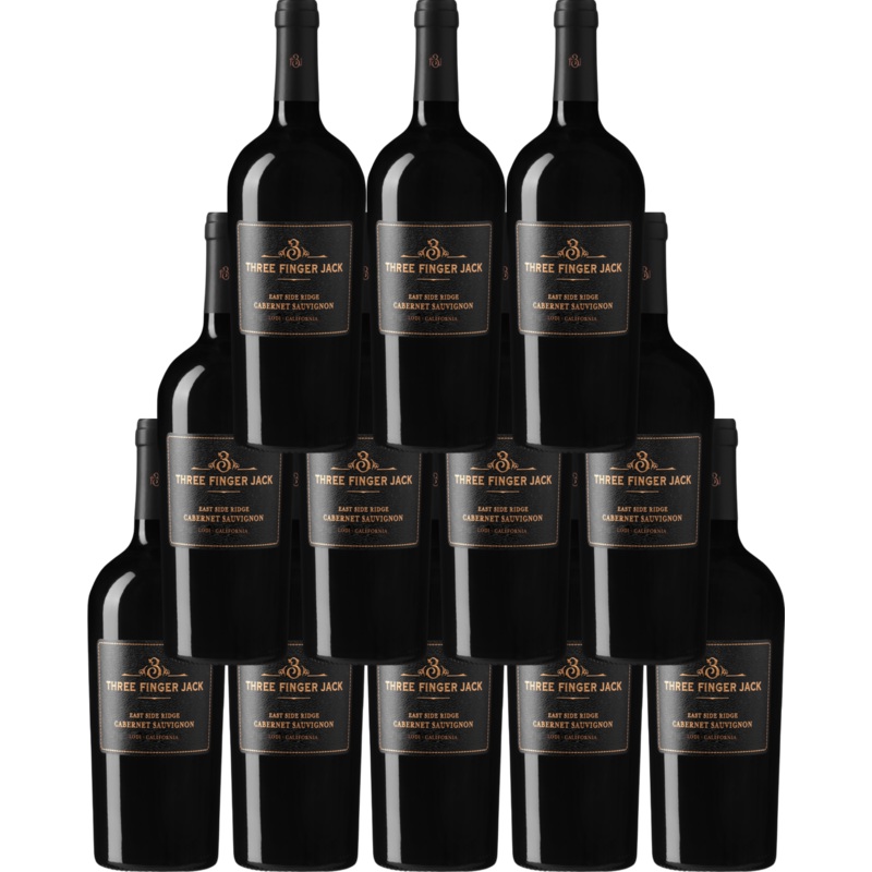 Three Finger Jack Cabernet Sauvignon East Side Ridge Lodi 750 ML (12 Bottles)
