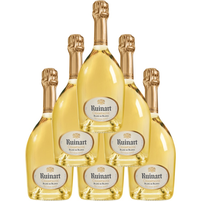 Ruinart Champagne Brut Blanc De Blancs 750 ML (6 Bottles)