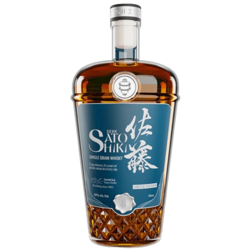 Sekk Sato Shiki 21 Year Old Single Grain Japanese Whiskey 750 ML