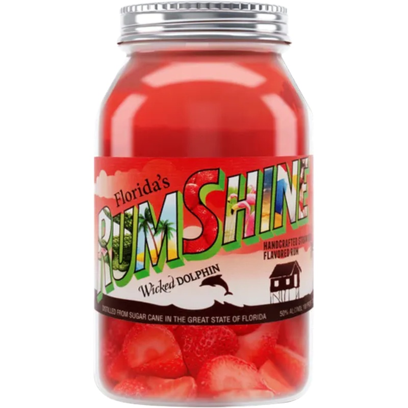 Wicked Dolphin Strawberry RumShine 750 ML