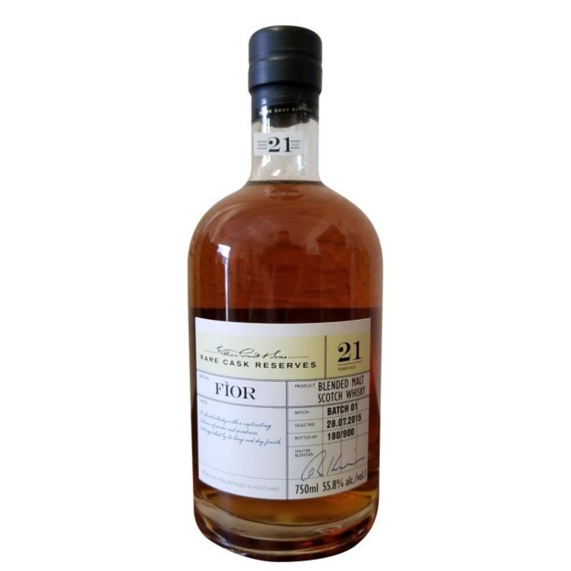 William Grant & Sons Rare Cask Reserve Fior 21 Year Old Single Malt Scotch Whisky 111.6 Proof 750 ML