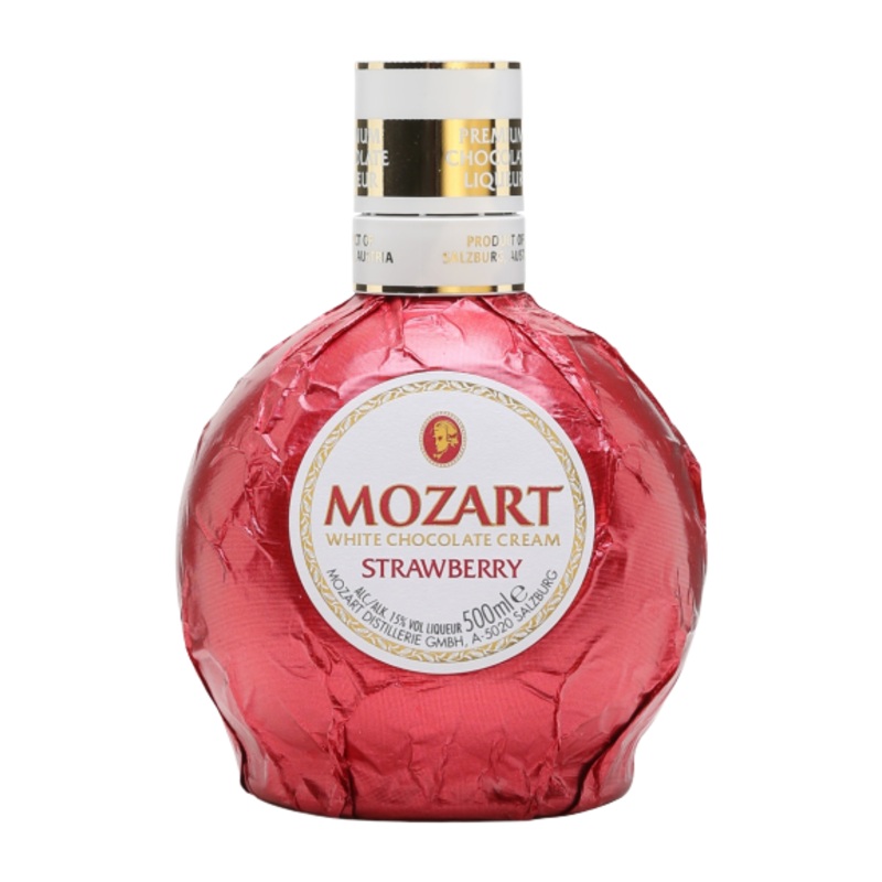 Mozart Liqueur Chocolate Cream Strawberry Liqueur 750 ML