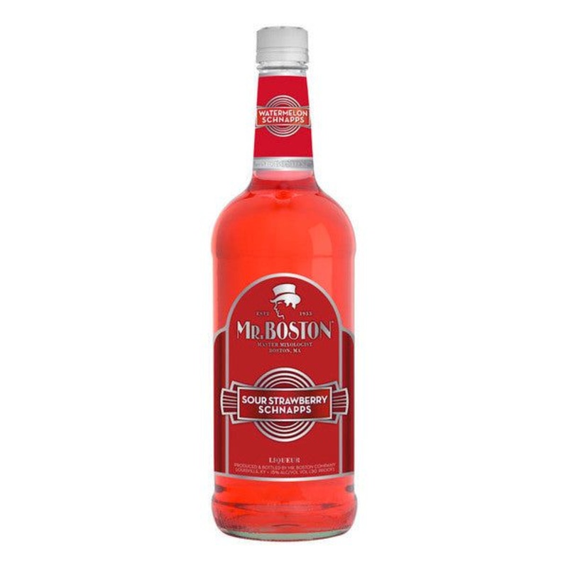 Mr. Boston Sour Strawberry Schnapps 1 L