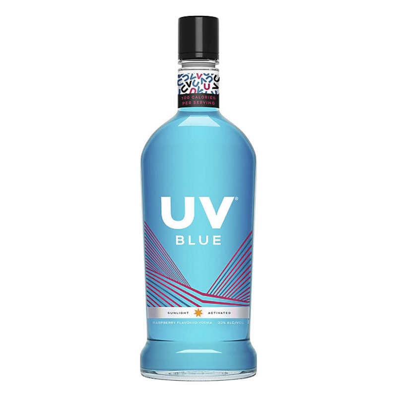 Uv Blue Raspberry Flavored Vodka 60 1.75 L