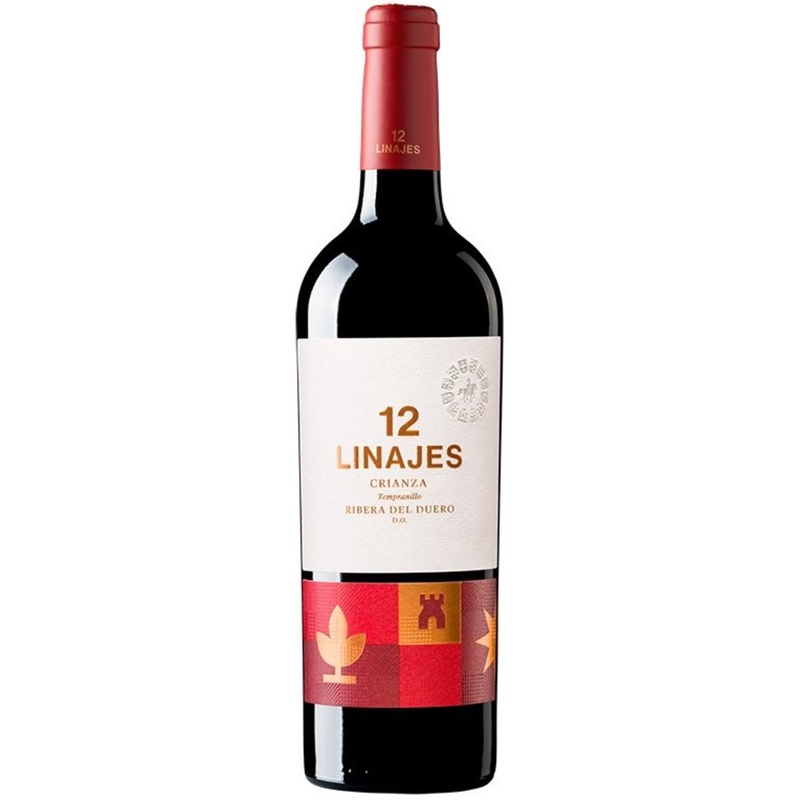 12 Linajes Vino Tinto Crianza Tempranillo 2016 750 ML