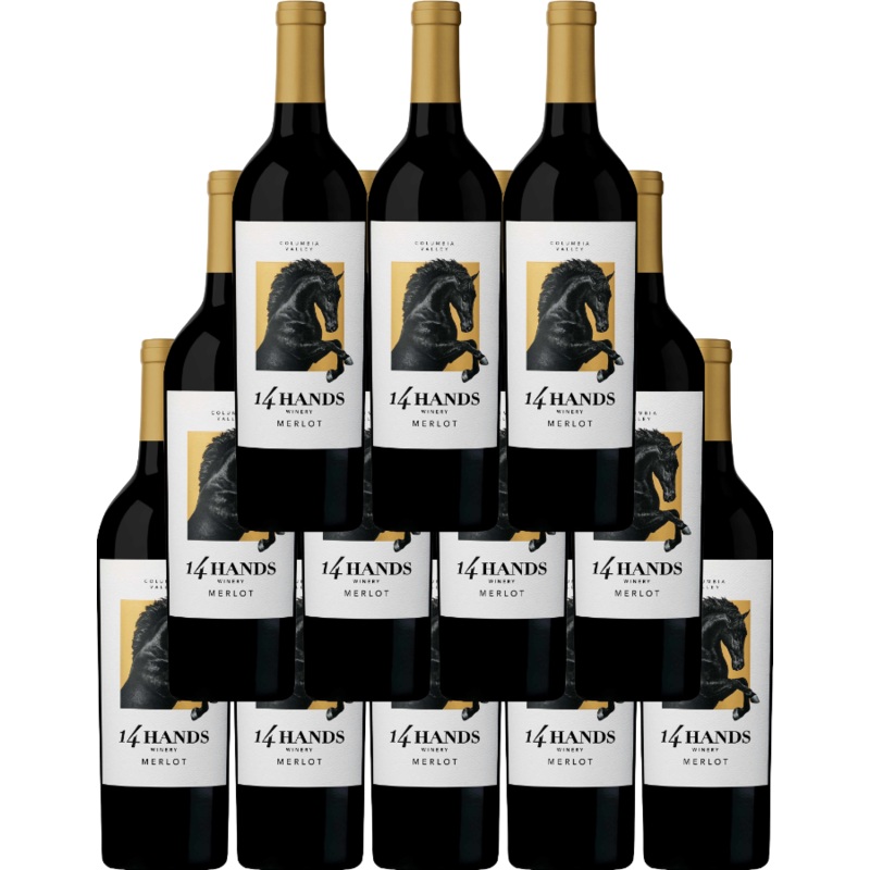 14 Hands Merlot Columbia Valley 750 ML (12 Bottles)