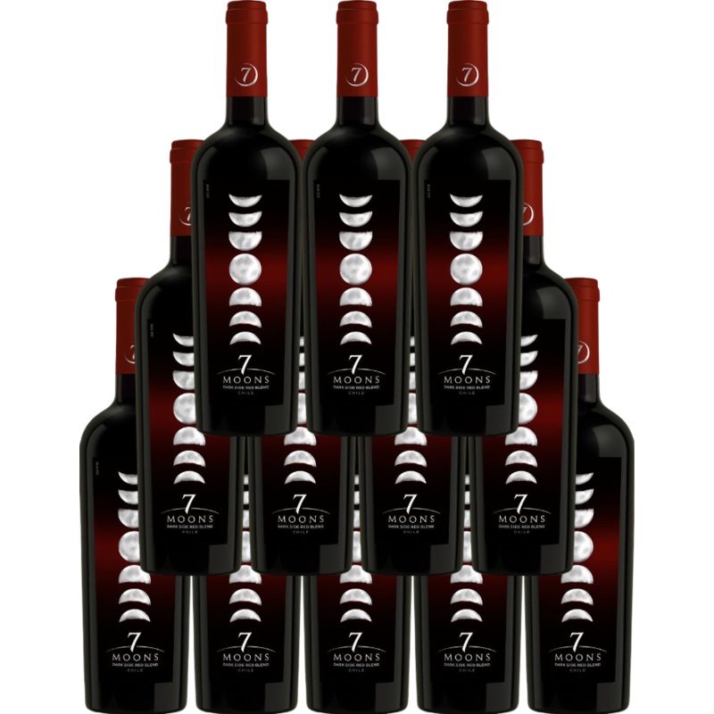 7 Moons Dark Side Red Blend Chile 750 ML (12 Bottles)