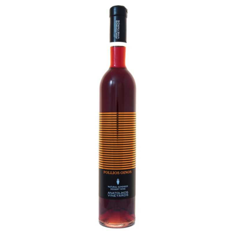 Anatolikos Vineyards Natural Sundried Dessert Wine Pollios Oinos Greece 2014 500 ML