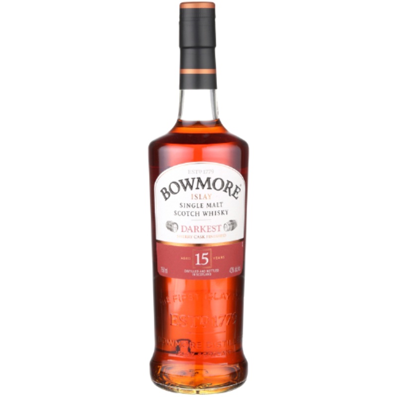 Bowmore Single Malt Scotch Darkest 15 Year 86 750 ML