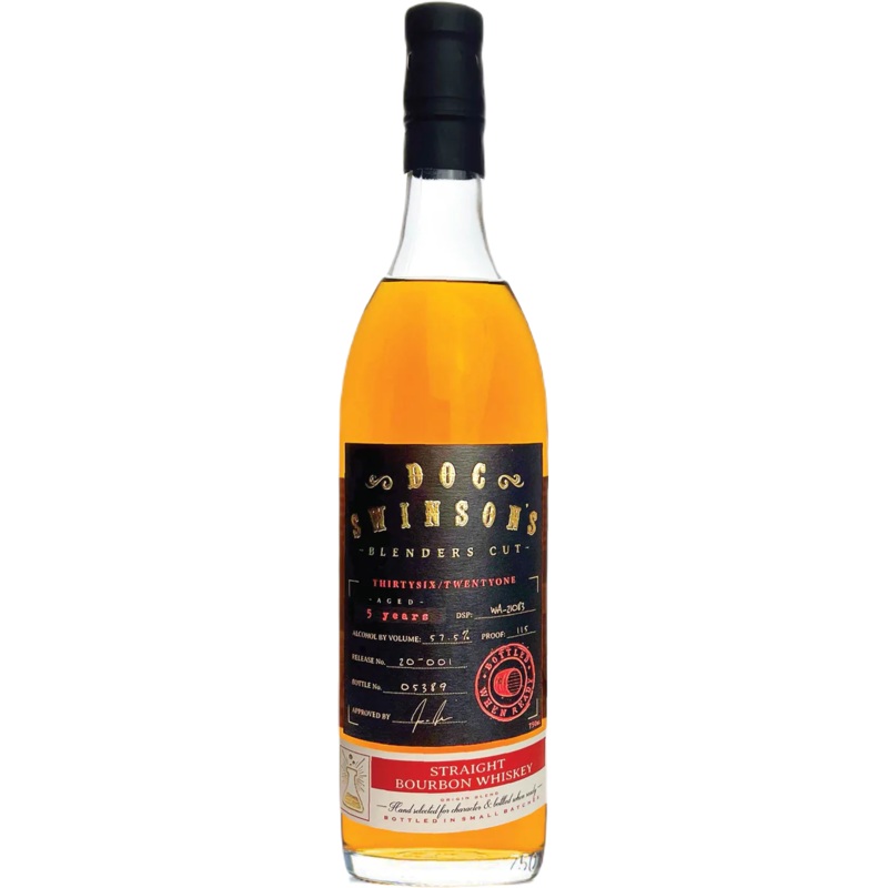 Doc Swinson's 5 Years Old Blenders Cut Straight Bourbon Whiskey 750 ML