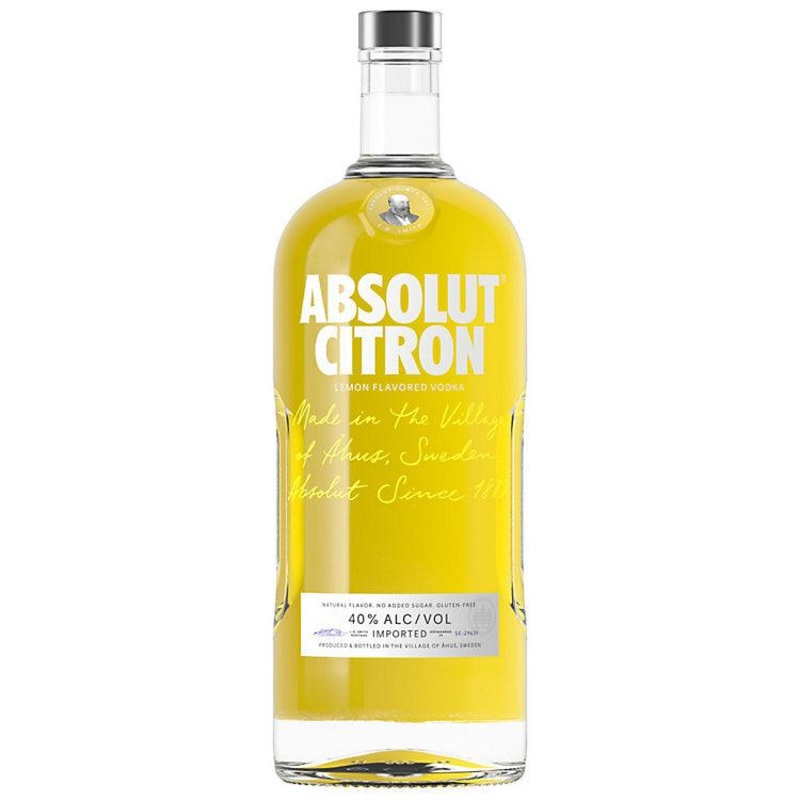Absolut Lemon Flavored Vodka Citron 80 1.75 L