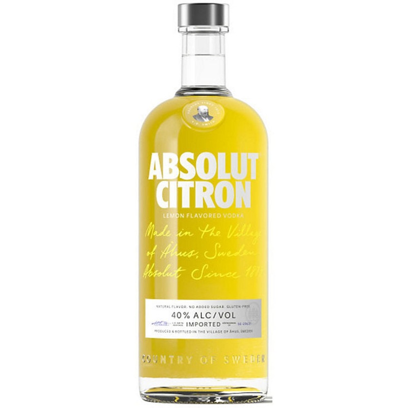 Absolut Lemon Flavored Vodka Citron 80 1 L