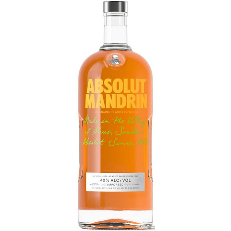Absolut Orange Flavored Vodka Mandrin 80 1.75 L