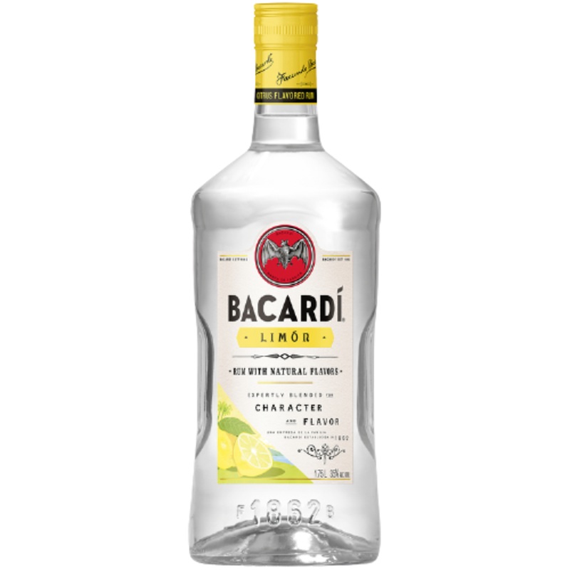 Bacardi Citrus Flavored Rum Limon 70 1.75 L