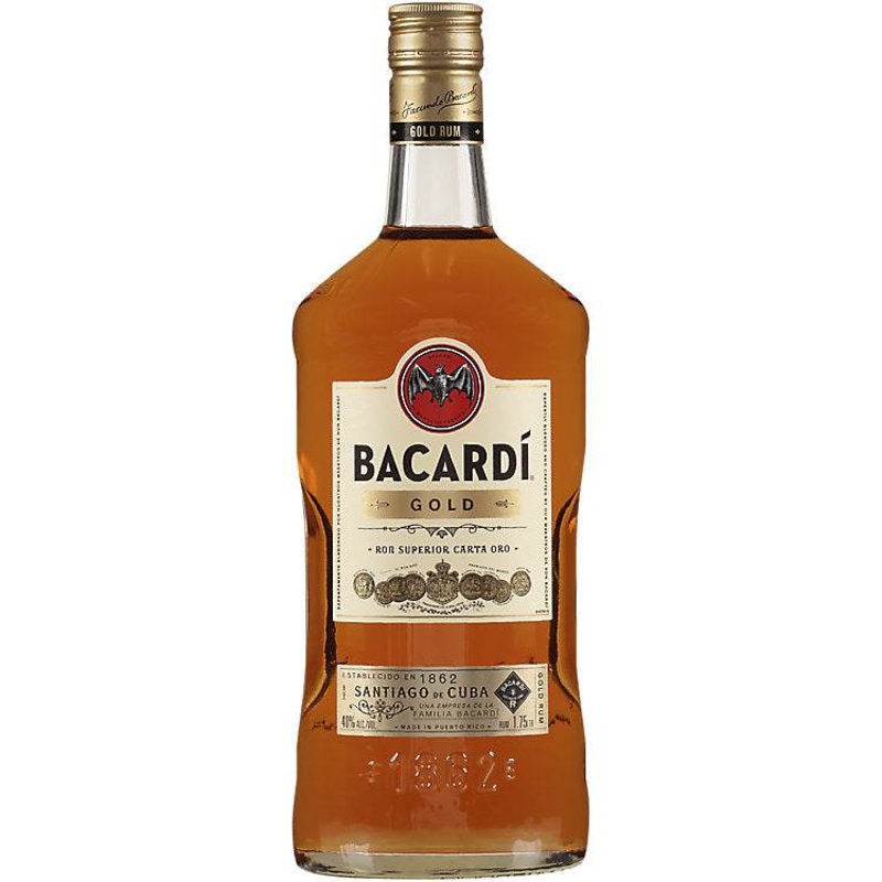 Bacardi Gold Rum 80 1.75 L