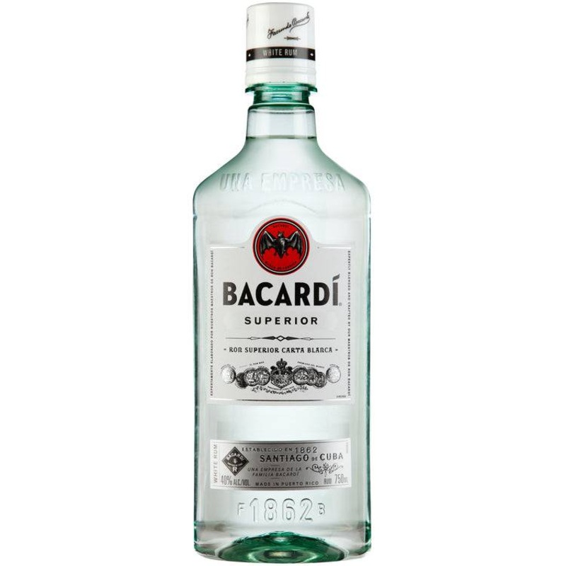 Bacardi Light Rum Superior 80 1.75 L
