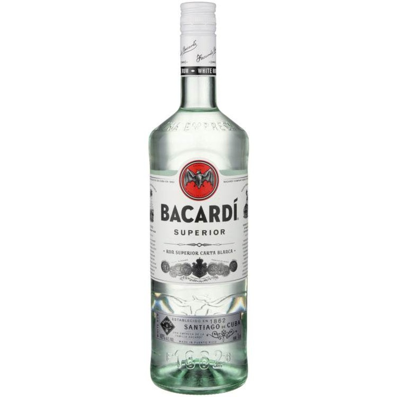 Bacardi Light Rum Superior 80 1 L