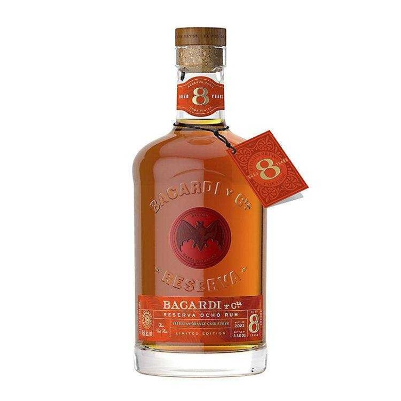Bacardi Reserva Ocho Rum Sevillian Orange Cask Finish 8yr 90 750 ML