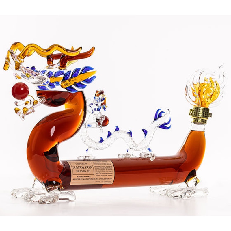 Aiko Figurines Napoleon Dragon with Baby  XO Brandy 750 ML
